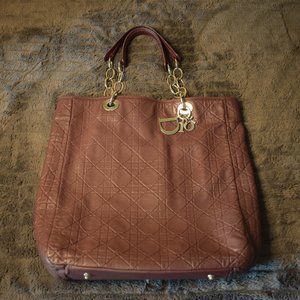 CHRISTIAN DIOR Soft Lady Dior North/South Large Shopping Tote